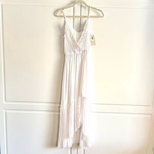 NWT Ramy Brook “Tori” high low dress Dress in white.  Size XS